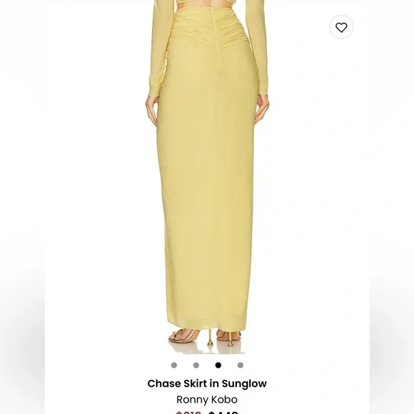 NWT RONNY KOBO CHASE SKIRT IN SUNGLOW - Picture 5 of 8